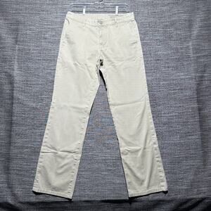 Adriano Goldschmied Supply Pants Mens 30 Khaki Regulations Chino Supima Straight